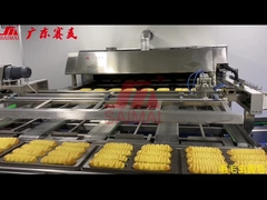 Línea de producción de pan, panadería, probador, horno de túnel, depanner, enfriamiento,