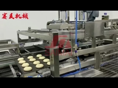 Línea de producción de bollos de relleno, línea de producción danesa de pan horneado