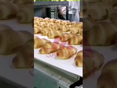 Línea de producción de pan croissant, pan de hamburguesa / pan tostado, pan de molde.