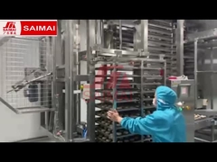 Tray Trolley, línea de producción de pan de panadería, hamburguesa, tostadas, pastel, pan danés,